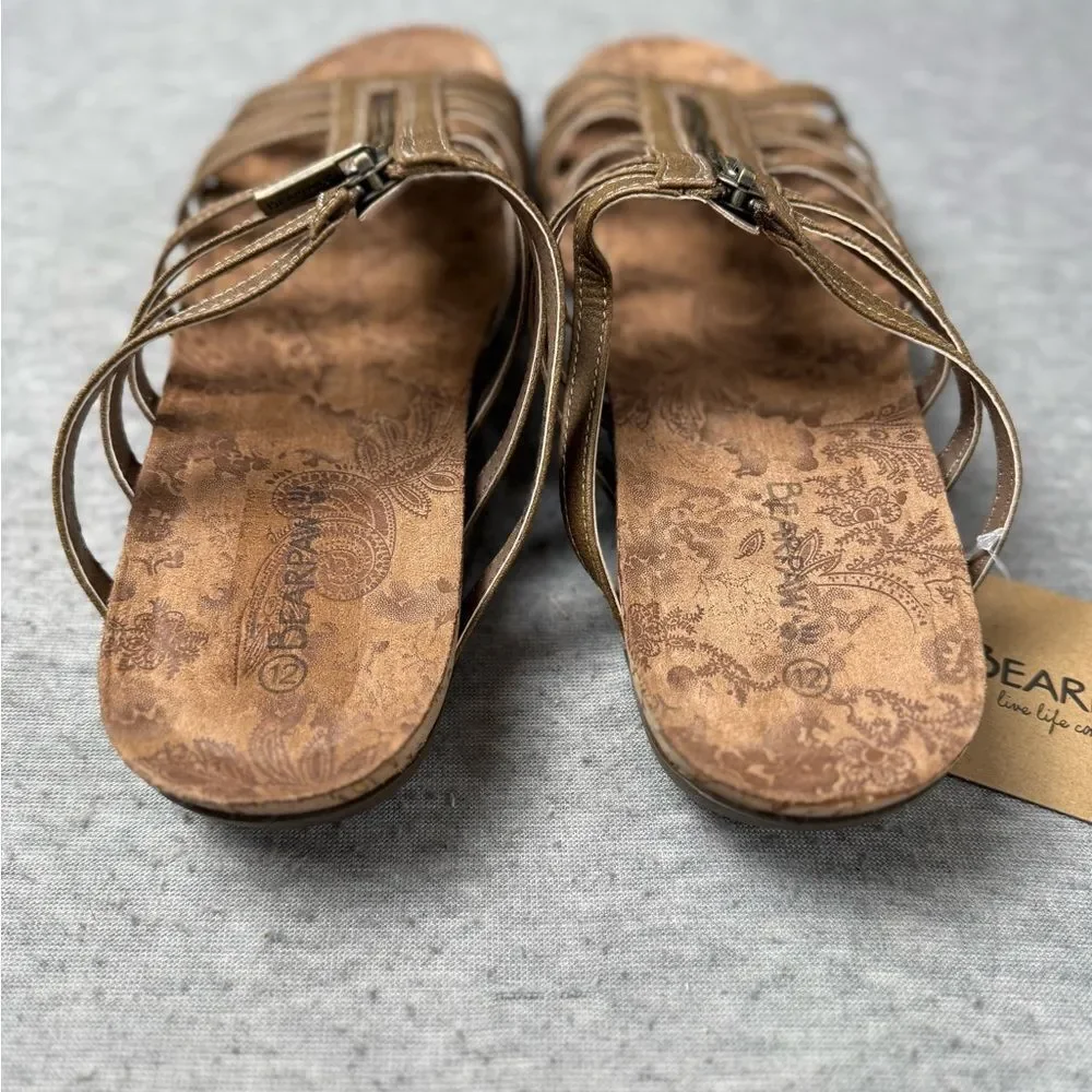 Bearpaw Women’s Sabrina Sandals Size 12‎ NWT Brown - Picture 3 of 4